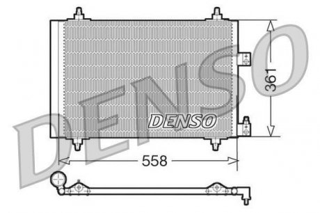 Радиатор кондиционера DENSO DCN07005 (фото 1)