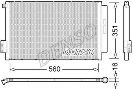Радіатор кондиціонера DENSO DCN09043