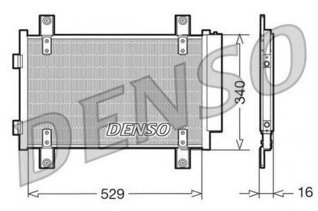 Радіатор кондиціонера DENSO DCN09049 (фото 1)