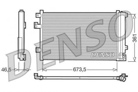 Конденсер кондиционера DENSO DCN09084 (фото 1)