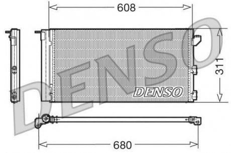 Радіатор кондиціонера DENSO DCN09105