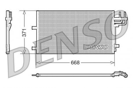 Радиатор кондиционера DENSO DCN10007 (фото 1)