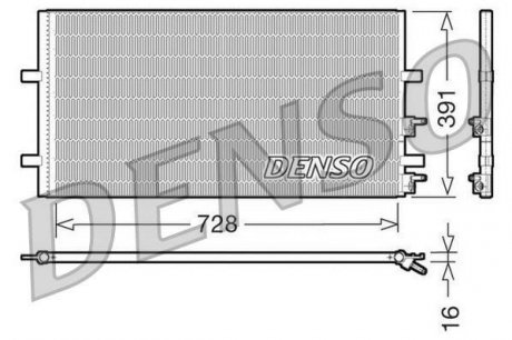 Радиатор кондиционера DENSO DCN10017 (фото 1)