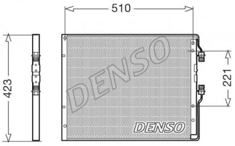 Радіатор кондиціонера DENSO DCN12101 (фото 1)