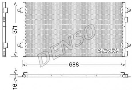 Радиатор кондиционера DENSO DCN13004