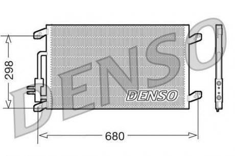 Радіатор кондиціонера DENSO DCN13016