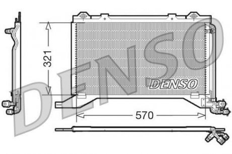 Радиатор кондиционера DENSO DCN17019 (фото 1)
