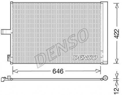Радиатор кондиционера DENSO DCN17027 (фото 1)