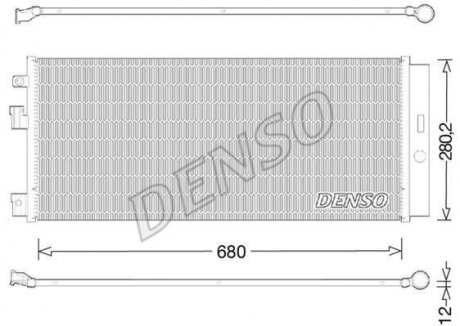 Радиатор кондиционера DENSO DCN20023 (фото 1)