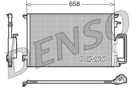 Радиатор кондиционера DENSO DCN20032