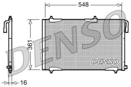 Радіатор кондиціонера DENSO DCN21002 (фото 1)