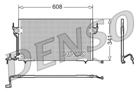 Радиатор кондиционера DENSO DCN21010 (фото 1)