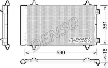 Радіатор кондиціонера DENSO DCN21018 (фото 1)