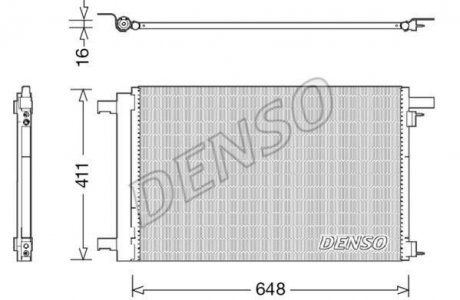Радиатор кондиционера DENSO DCN21021 (фото 1)