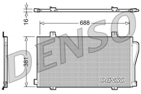 Радиатор кондиционера DENSO DCN23017