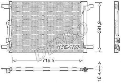 Радиатор кондиционера DENSO DCN32024 (фото 1)
