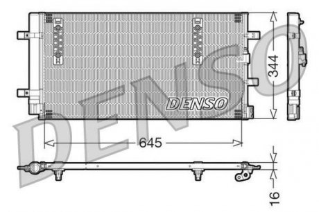 Радіатор кондиціонера DENSO DCN32060 (фото 1)