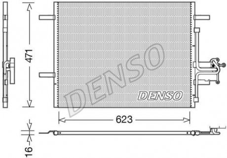 Радіатор кондиціонера DENSO DCN33010 (фото 1)