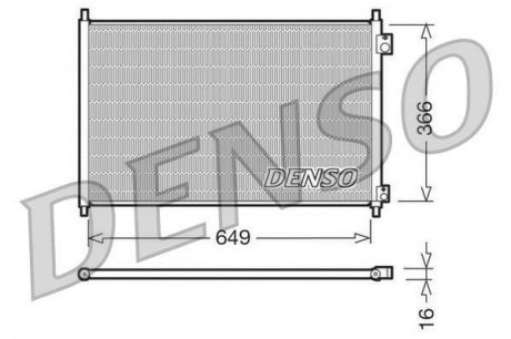 Радиатор кондиционера DENSO DCN40006