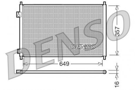 Радиатор кондиционера DENSO DCN40008 (фото 1)
