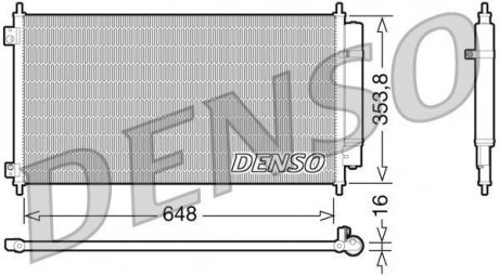 Радіатор кондиціонера DENSO DCN40010 (фото 1)