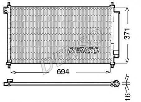 Радіатор кондиціонера DENSO DCN40012 (фото 1)