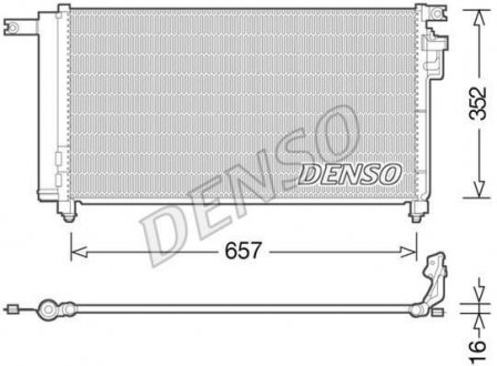 Радиатор кондиционера DENSO DCN43001