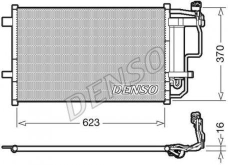 Радиатор кондиционера DENSO DCN44007