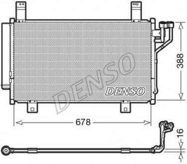 Радиатор кондиционера DENSO DCN44009 (фото 1)