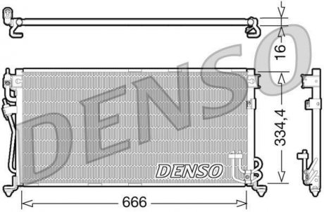 Радиатор кондиционера DENSO DCN45002