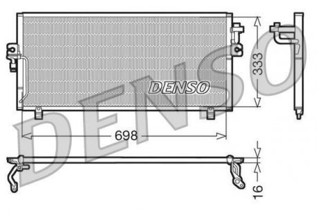 Радиатор кондиционера DENSO DCN46010