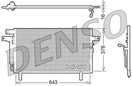 Радіатор кондиціонера DENSO DCN46016 (фото 1)