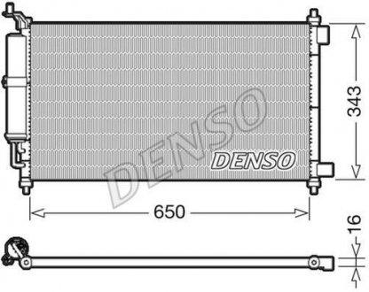 Радіатор кондиціонера DENSO DCN46020 (фото 1)