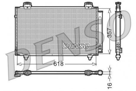 Радиатор кондиционера DENSO DCN50004