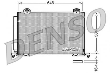 Радиатор кондиционера DENSO DCN50027 (фото 1)