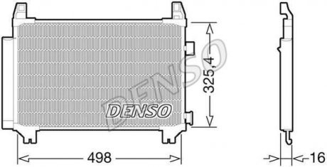 Радіатор кондиціонера DENSO DCN50029