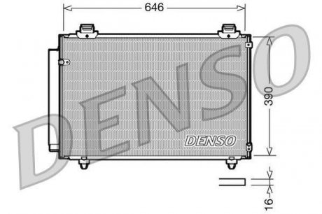 Радіатор кондиціонера DENSO DCN50035