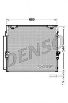 Радіатор кондиціонера DENSO DCN50036 (фото 1)