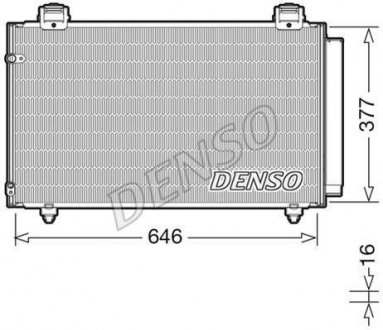 Радиатор кондиционера DENSO DCN50043
