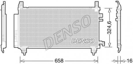 Конденсер кондиционера DENSO DCN50046 (фото 1)