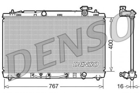 Радиатор охлаждения DENSO DRM50030