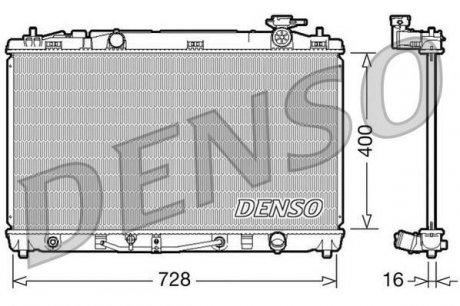 Радіатор основний DENSO DRM50042