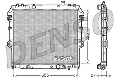 Радіатор охолоджування DENSO DRM50045 (фото 1)