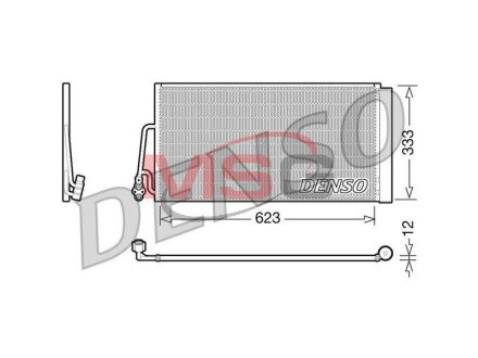 Радиатор кондиционера DENSO DCN05102