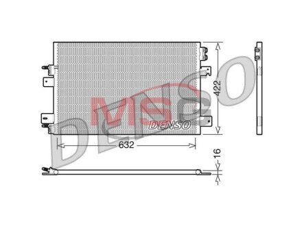 Конденсер кондиционера DENSO DCN06007