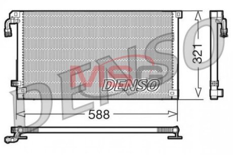 Радиатор кондиционера DENSO DCN07004