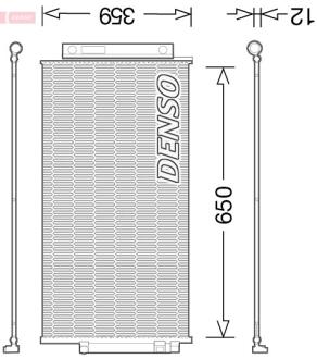 Радиатор кондиционера DENSO DCN09047 (фото 1)