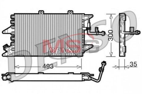 Радиатор кондиционера DENSO DCN09096