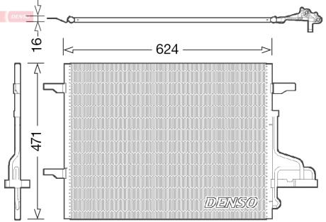 Радиатор кондиционера DENSO DCN10027