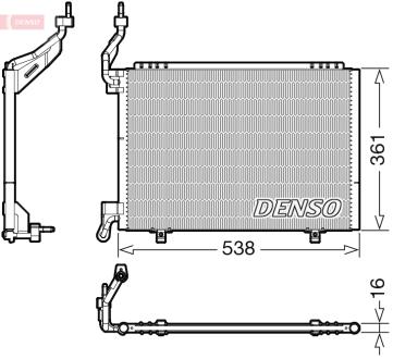 Радіатор кондиціонера DENSO DCN10038